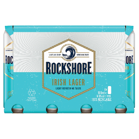 Rockshore Lager 8 Pack 500ml Cans
