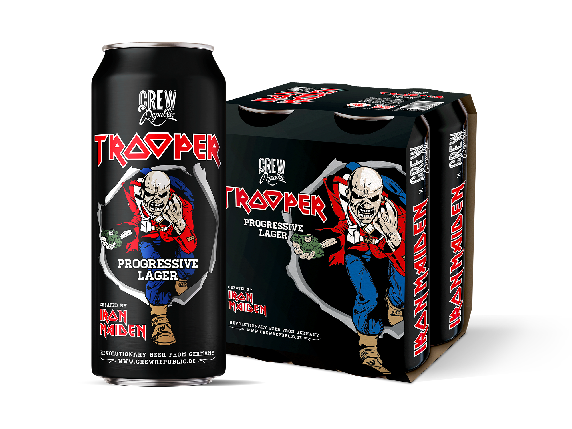 Iron Maiden Trooper Lager 4.7% - 4 x 500ml