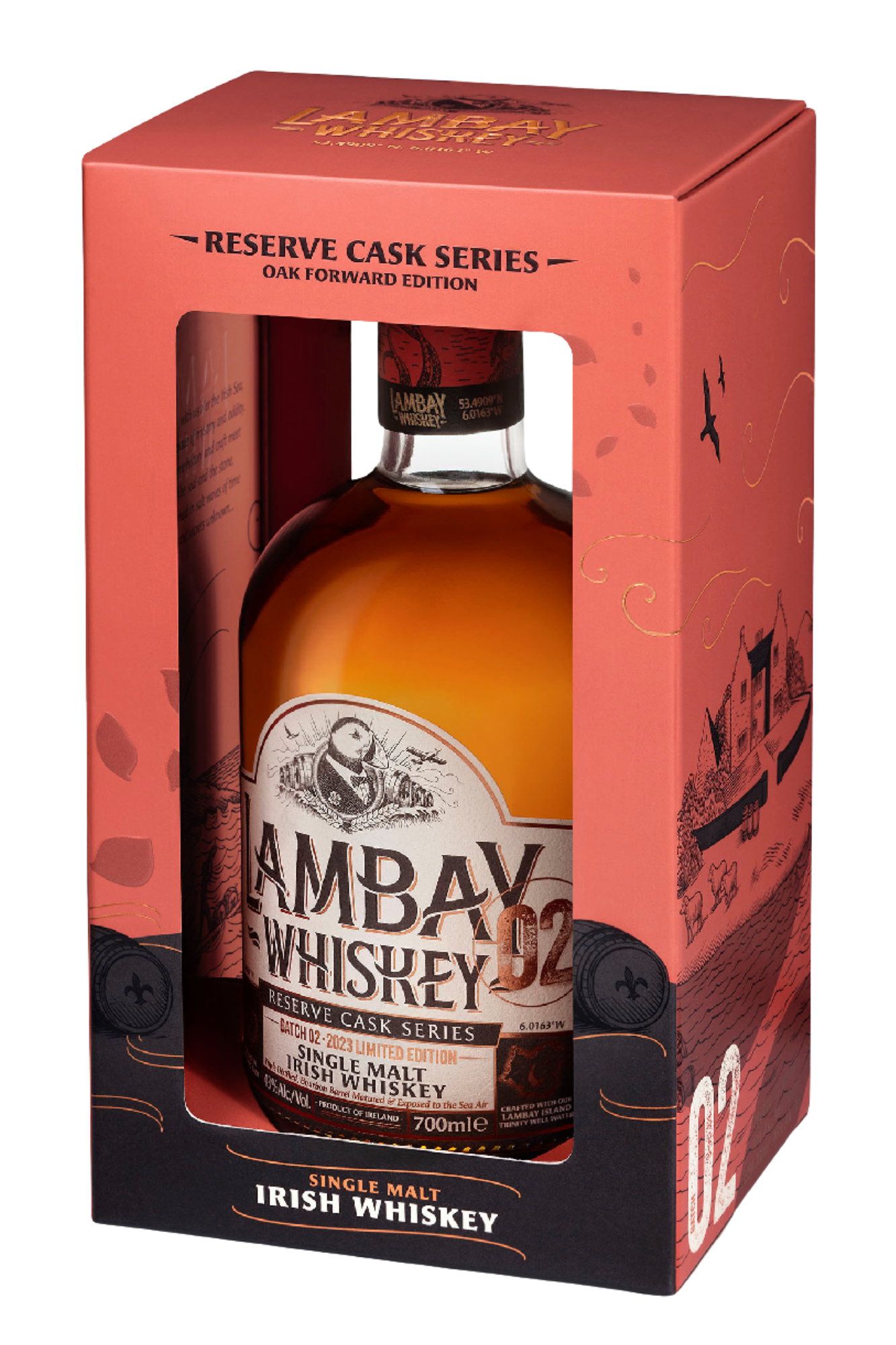Lambay Single Malt Reserve Cask Series 70CL - Batch