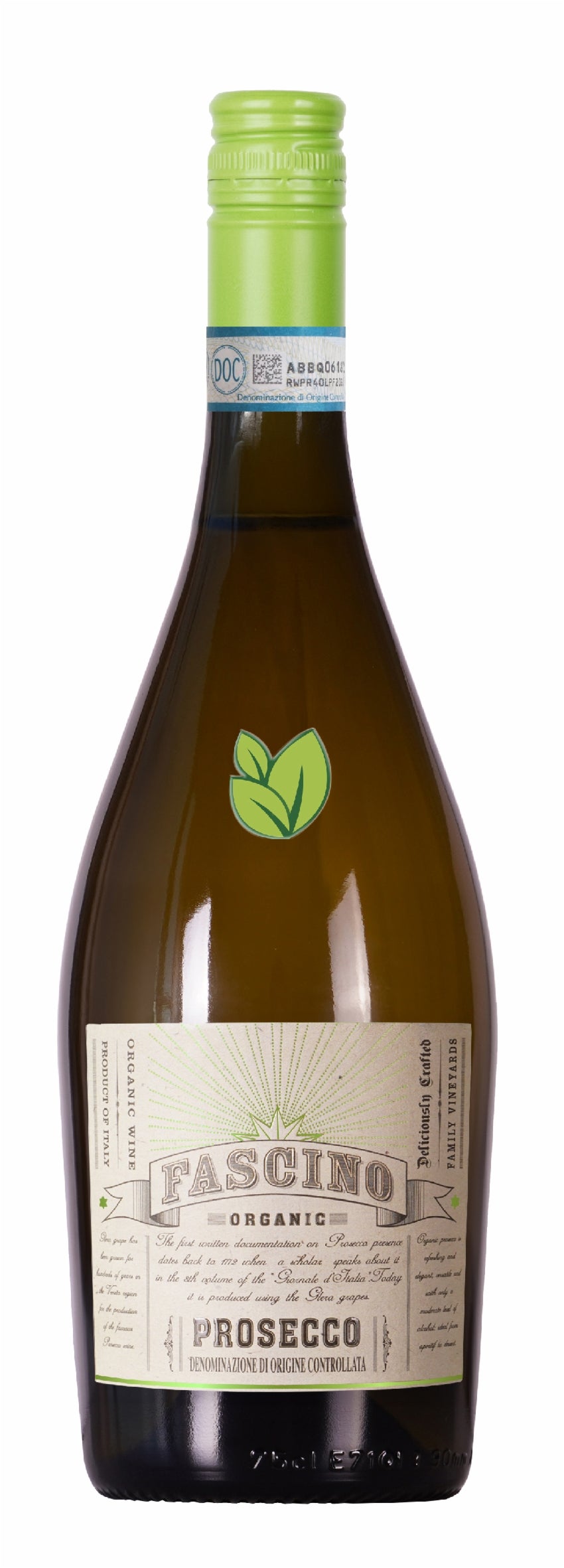 Fascino Organic Prosecco Screwtop