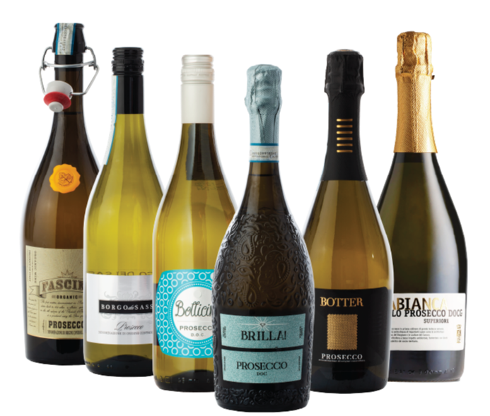 Case of Bubbles - 6 Bottle Prosecco Tasting Case