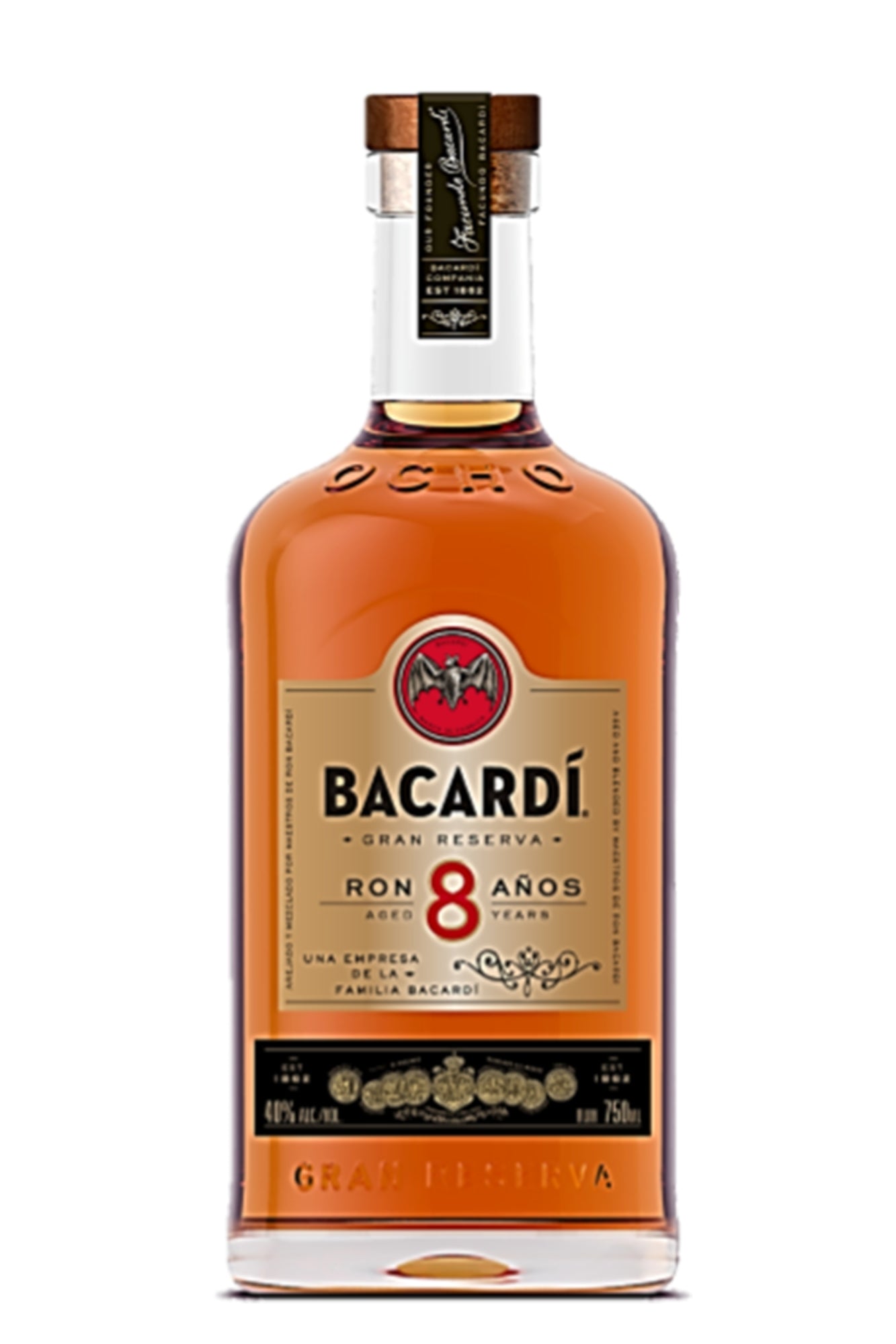 Bacardi Ocho 8 Anos Rum 70cl