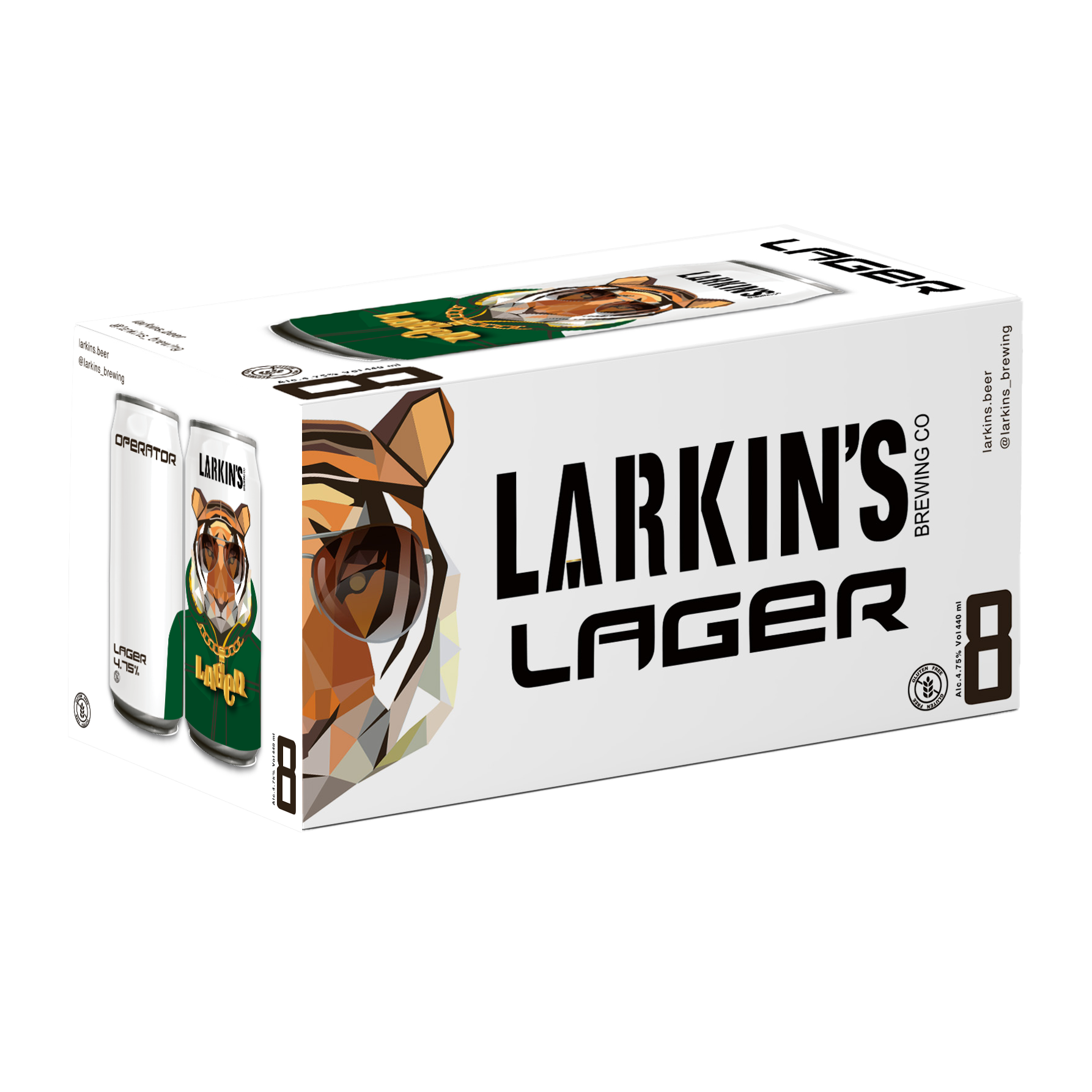 Larkins Operator Pilsner -  Lager 8 pack 440ml