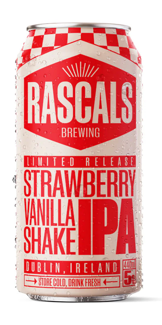 Rascals Strawberry Vanilla Shake IPA 5% - 440ml