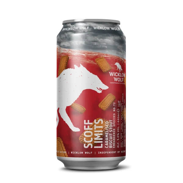 Wicklow Wolf Scoff Limits Caramelised Biscuit Stout 5% - 440ml Can