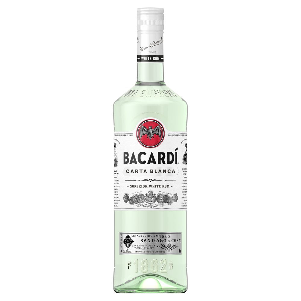 Bacardi Carta Blanca Rum 1 Litre 100cl