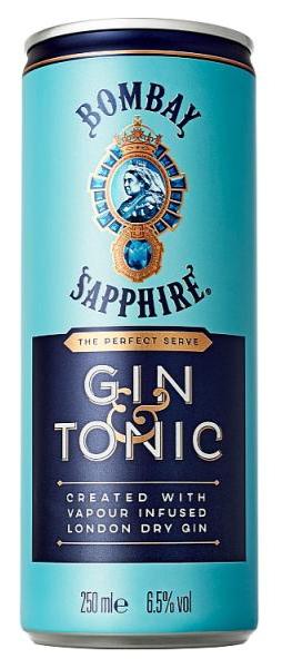 Bombay Sapphire Gin & Tonic 25cl Can