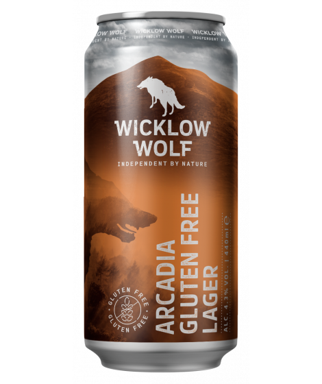 Wicklow Wolf Arcadia Gluten Free Lager 44cl Can 4.3%