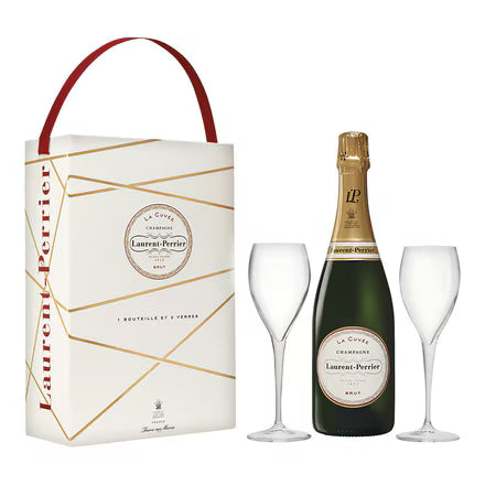 Laurent Perrier NV 2 Glass Gift Box