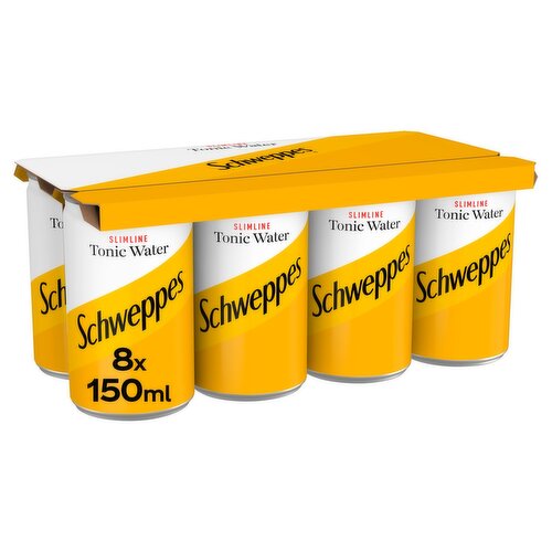 Schweppes Slim Tonic Water 8 x 150ml