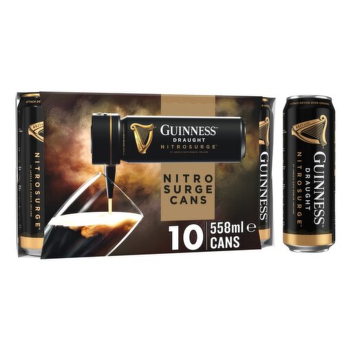 Guinness Nitro Surge 10 Pack 558ml Can