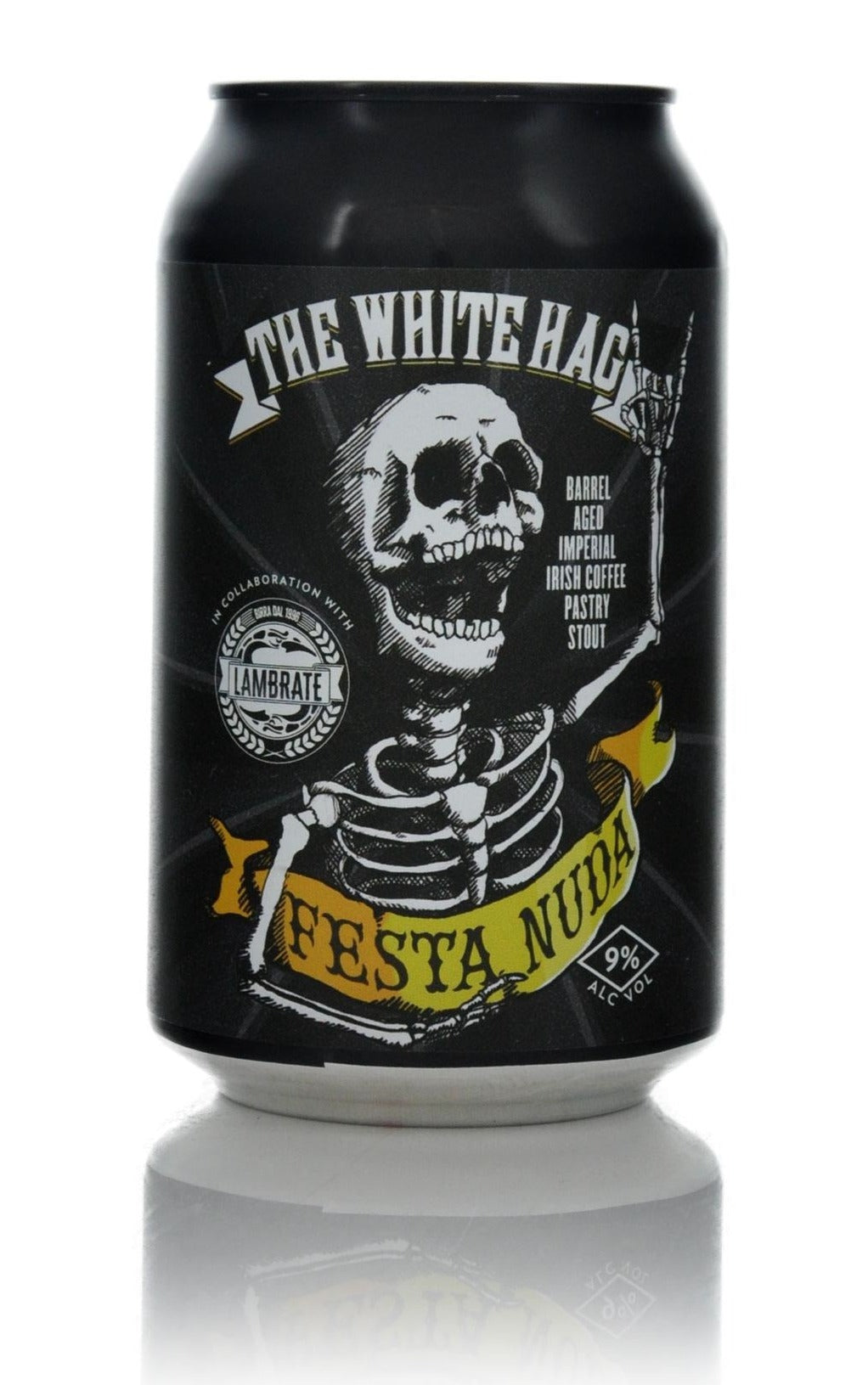 White Hag Festa Nuda BA Stout 33cl Can - Molloys