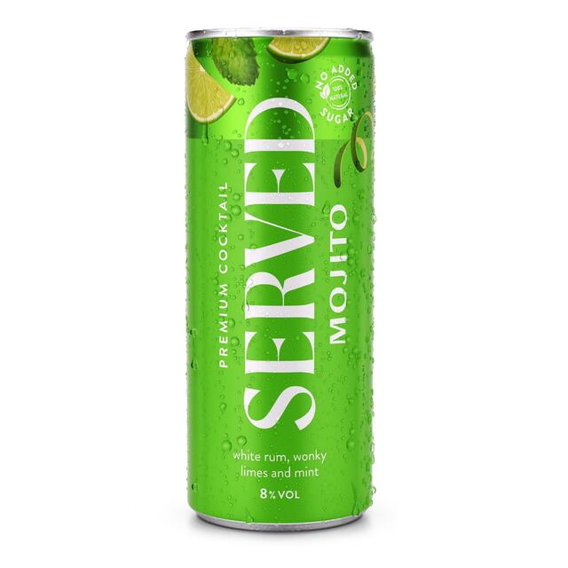 Served Mojito 250ml Can RTD 8%