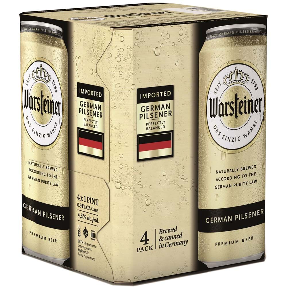 Warsteiner 4.8% - 4 x 500ml