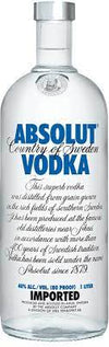 Absolut Vodka 1 litre