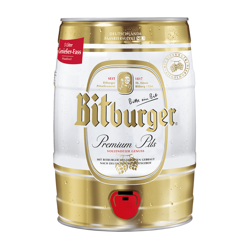 Bitburger 5 Litre Mini Party Keg