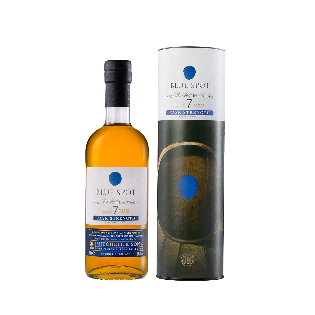 Blue Spot Single Pot Still Irish Whiskey 7 year old cask strength 58.9%