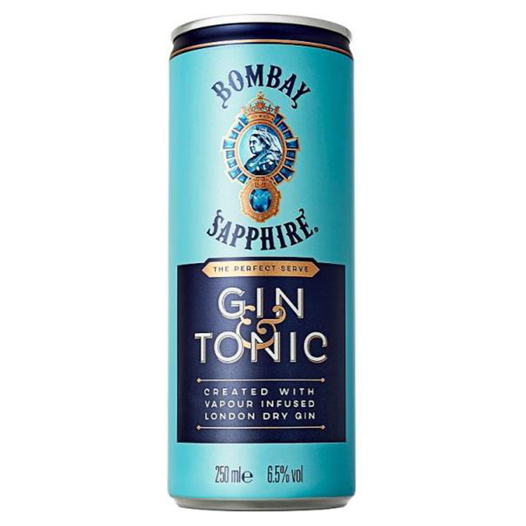 Bombay Sapphire Gin &amp; Tonic 25cl Can