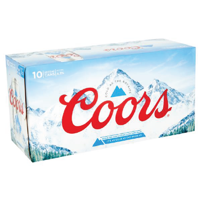 Coors 4.3% - 10 x 500ml