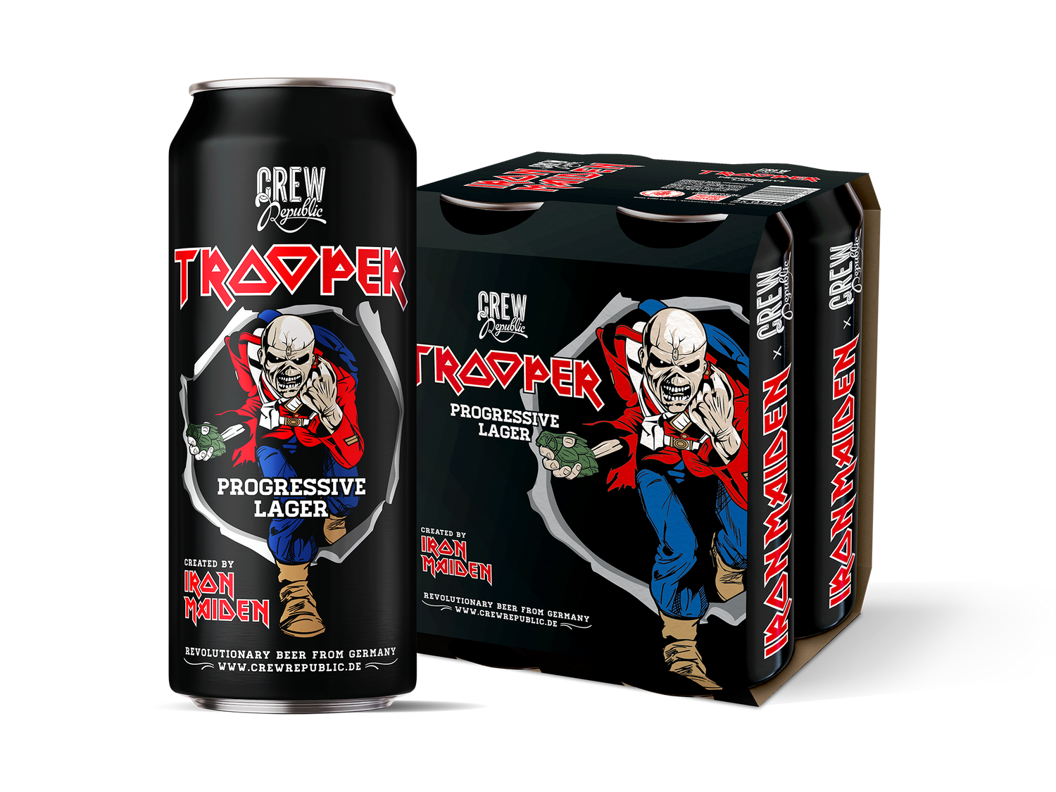 Iron Maiden Trooper Lager 4.7% - 4 x 500ml