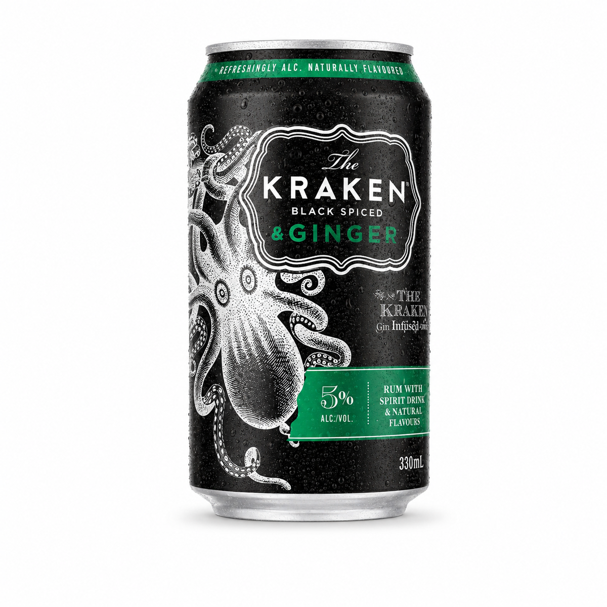 Kraken &amp; Ginger Beer RTD 5.0% - 330ml