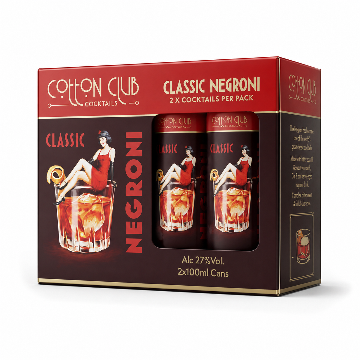 Cotton Club Classic Negroni 2 x 100ml 21%