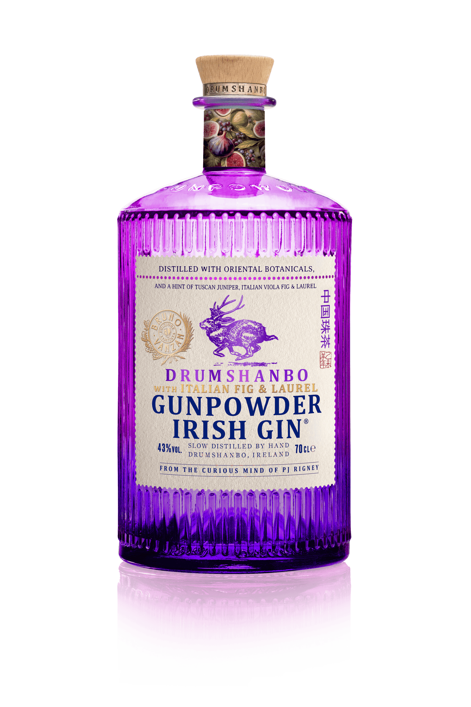 Drumshanbo Gunpowder Bruno Vanzan Edition- Fig &amp; Laurel Gin 70cl