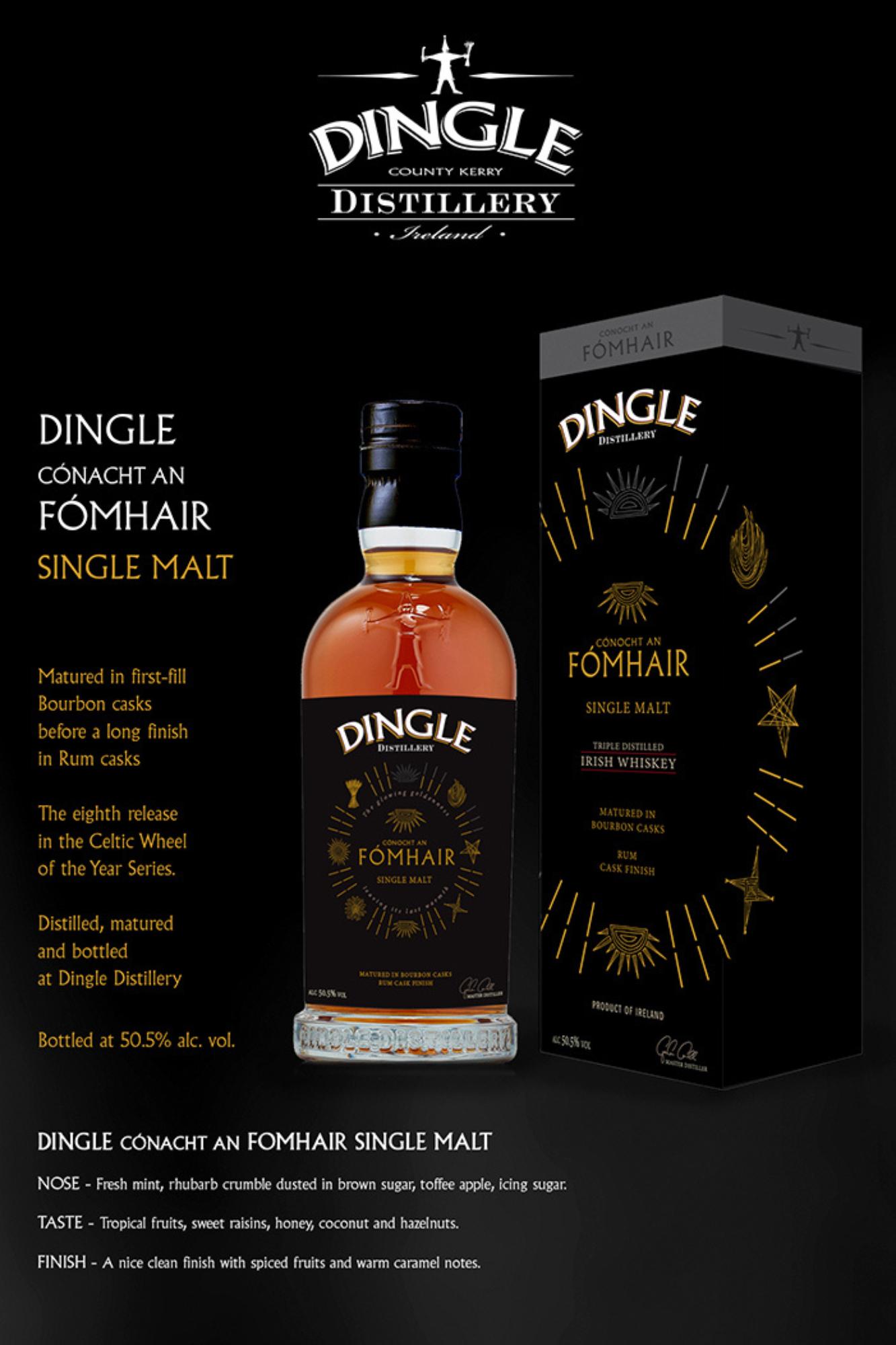 Dingle Cónocht an Fómhair Single Malt 70cl 50.5%