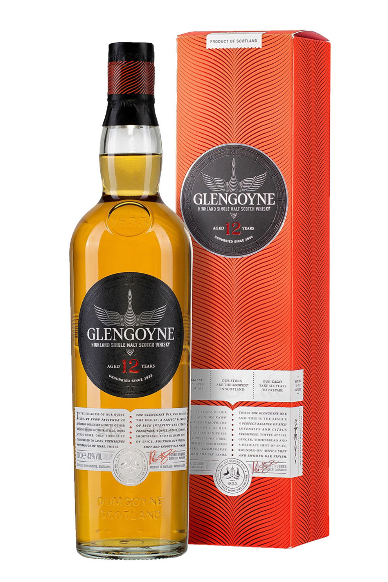 Glengoyne 12YO Single Malt Scotch 70cl