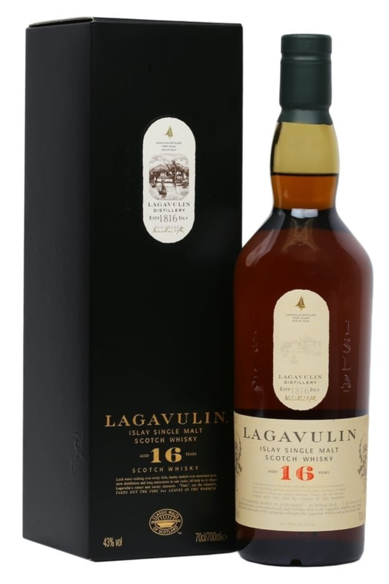 Lagavulin 16 Year Old Scotch 70cl