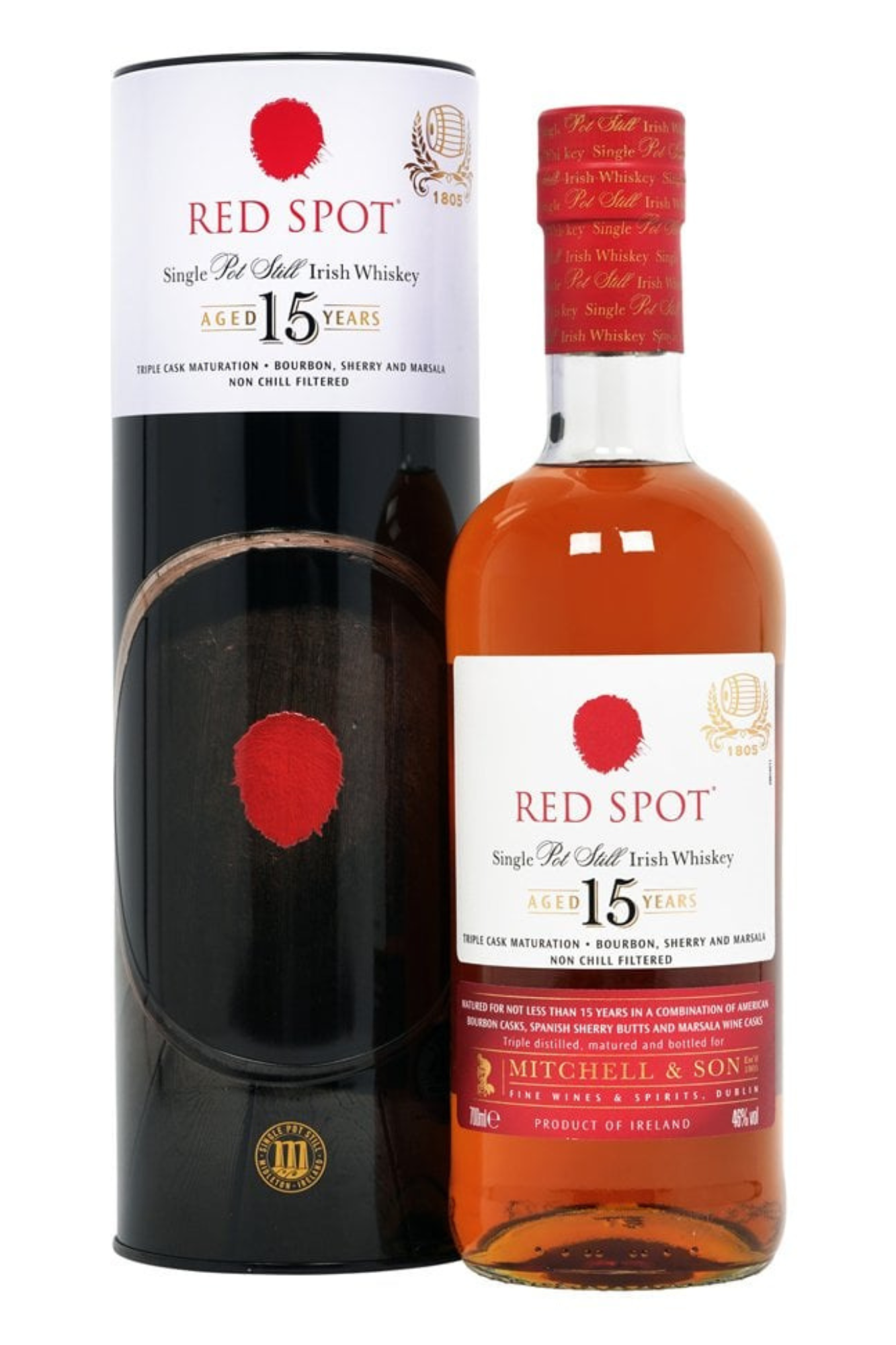 Red Spot 15 Year Old Pot Still 70cl  46%