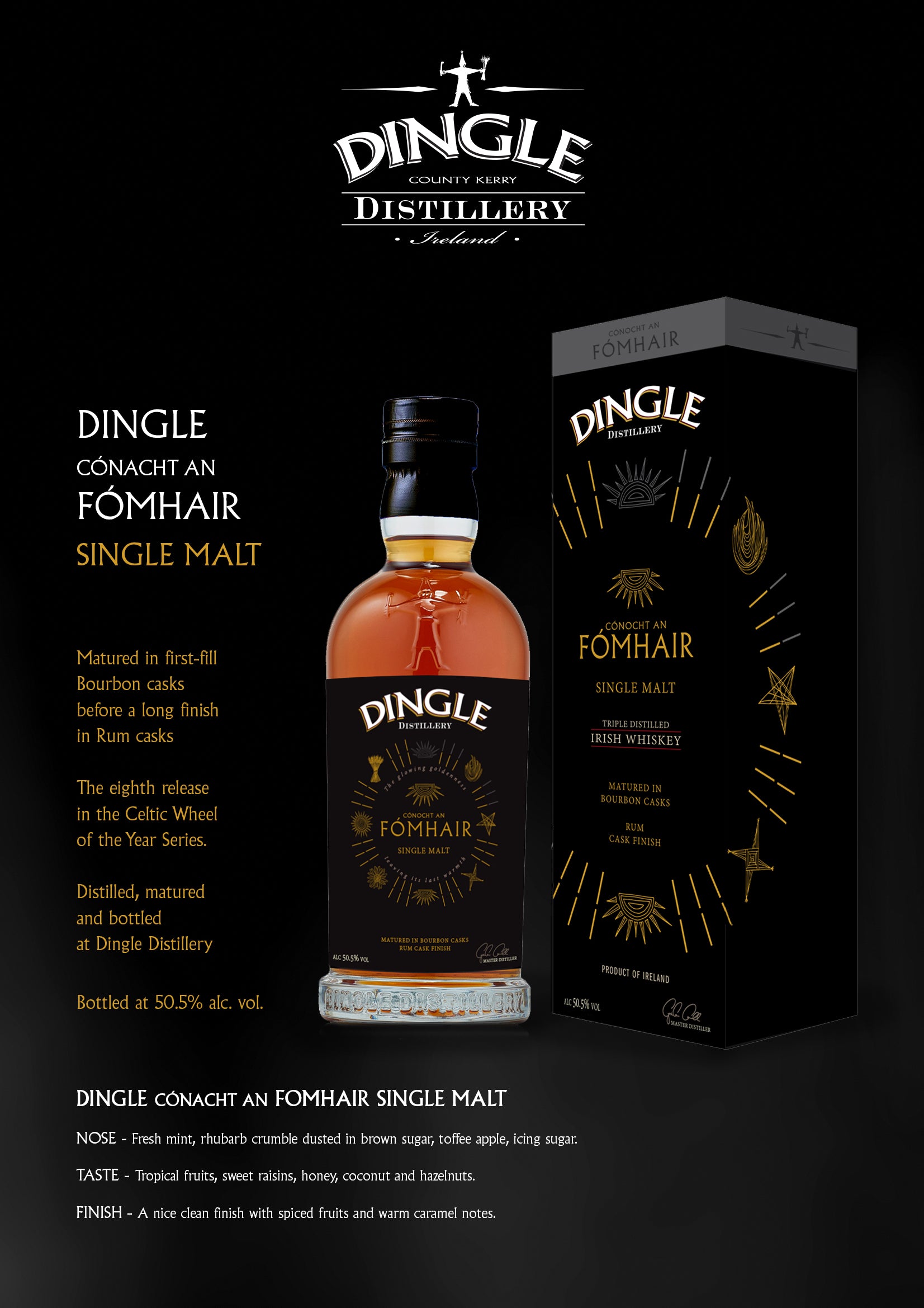 Dingle Cónocht an Fómhair Single Malt 70cl 50.5%