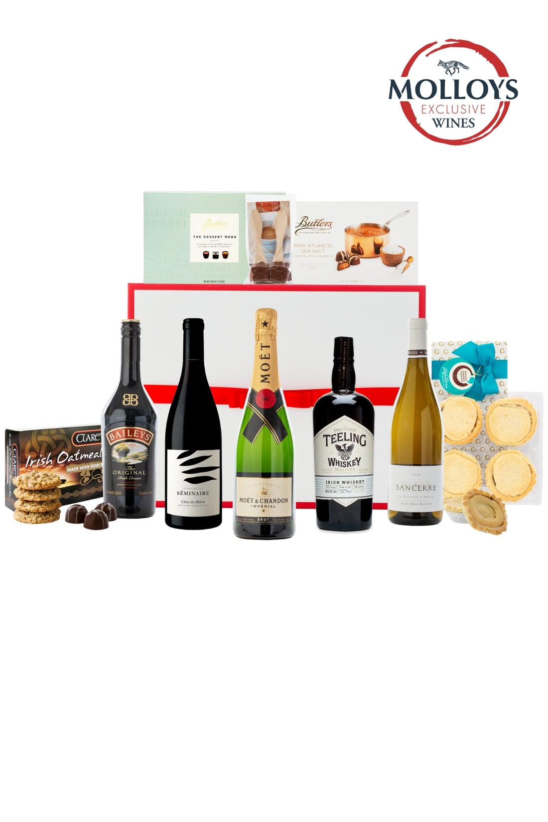 Golden Christmas Hamper – Champagne, Sancerre, Whiskey & Gourmet Treats - Pre-Order