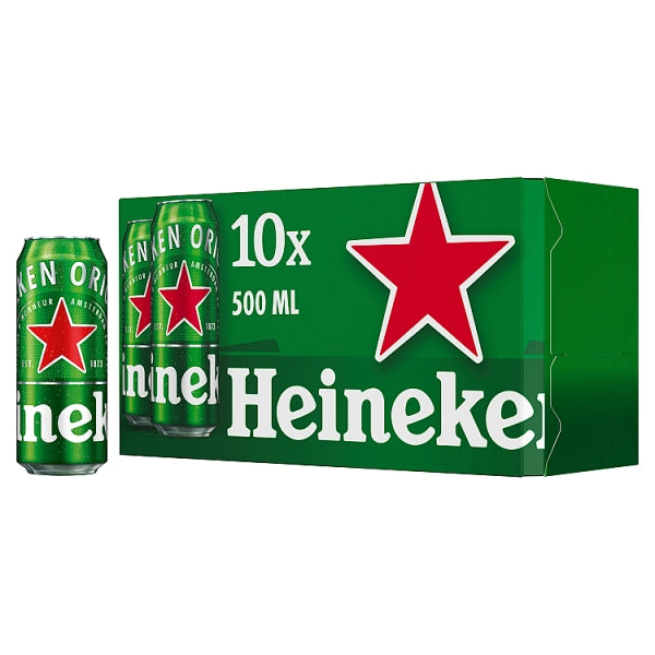 Heineken 10 Pack 500ml Cans - Molloys Liquor Stores