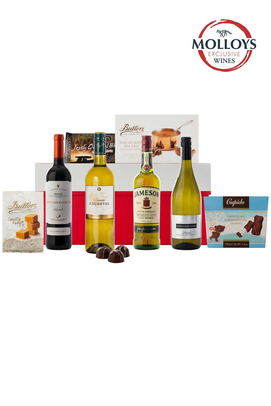 Joy to the World Hamper – Jameson, Prosecco, Wine, Chocolates & Biscuits - Pre-Order