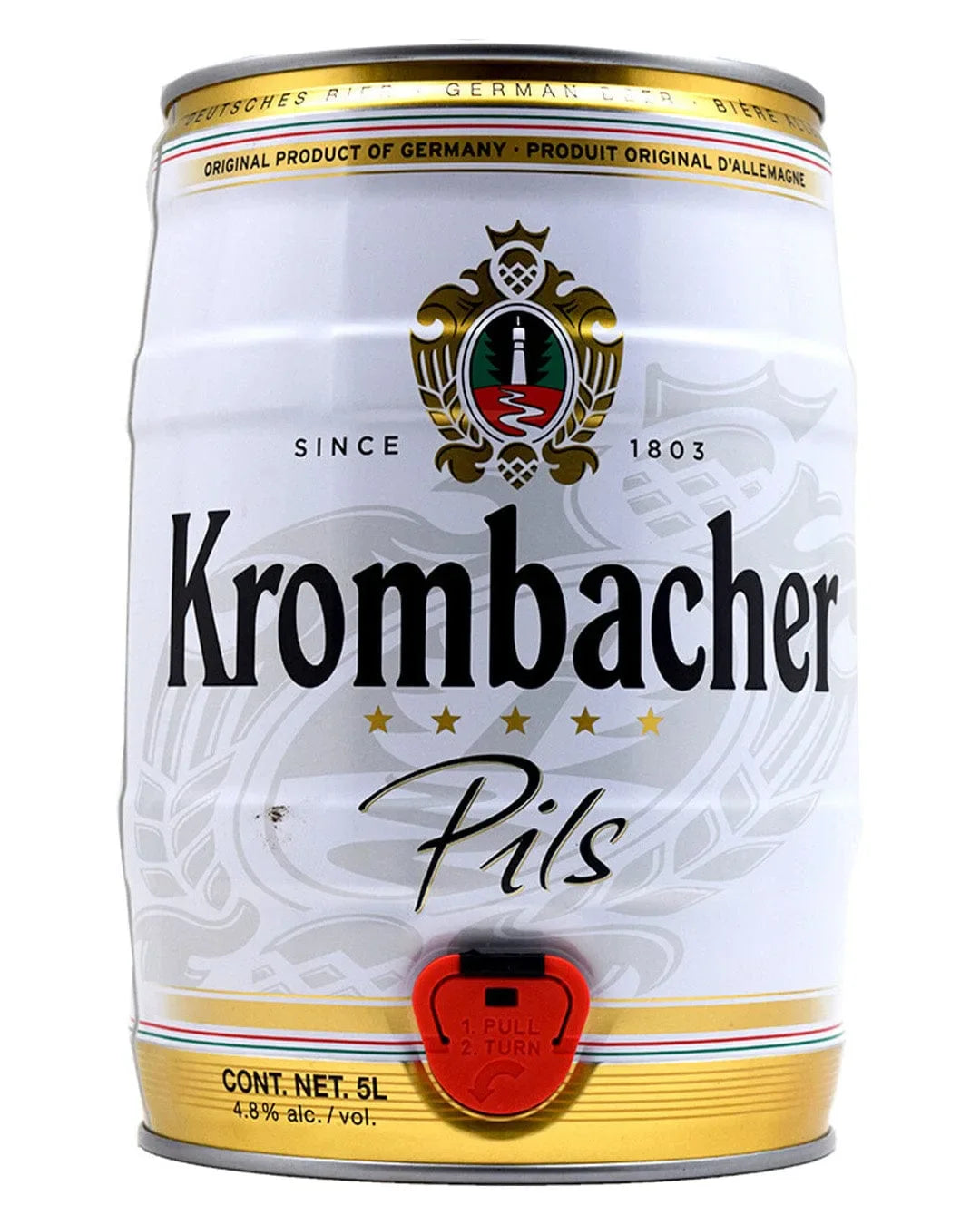 Krombacher Pils 5 Litre Mini Party Keg - Molloys