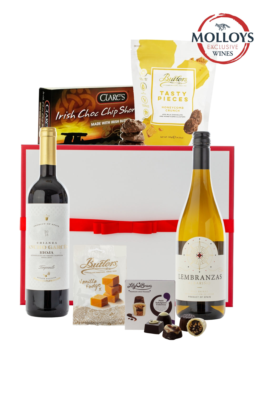 Larch Wine Hamper - Albarino, Rioja Crianza &amp; Gourmet Treats - Pre-Order