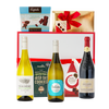 Mahogany Wine Hamper – Prosecco, Red &amp; White Wine with Chocolates &amp; Biscuits