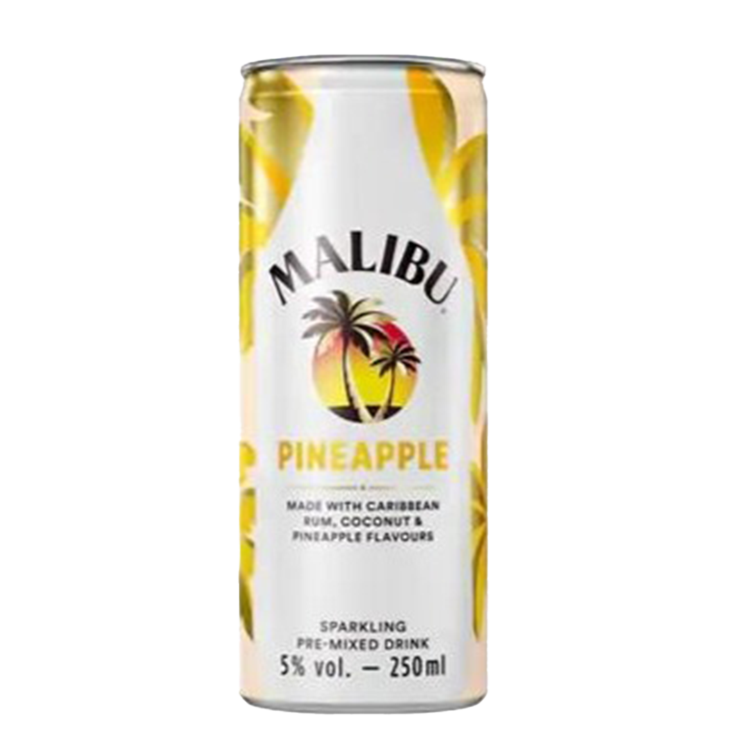Malibu &amp; Pineapple Premix 25cl Can