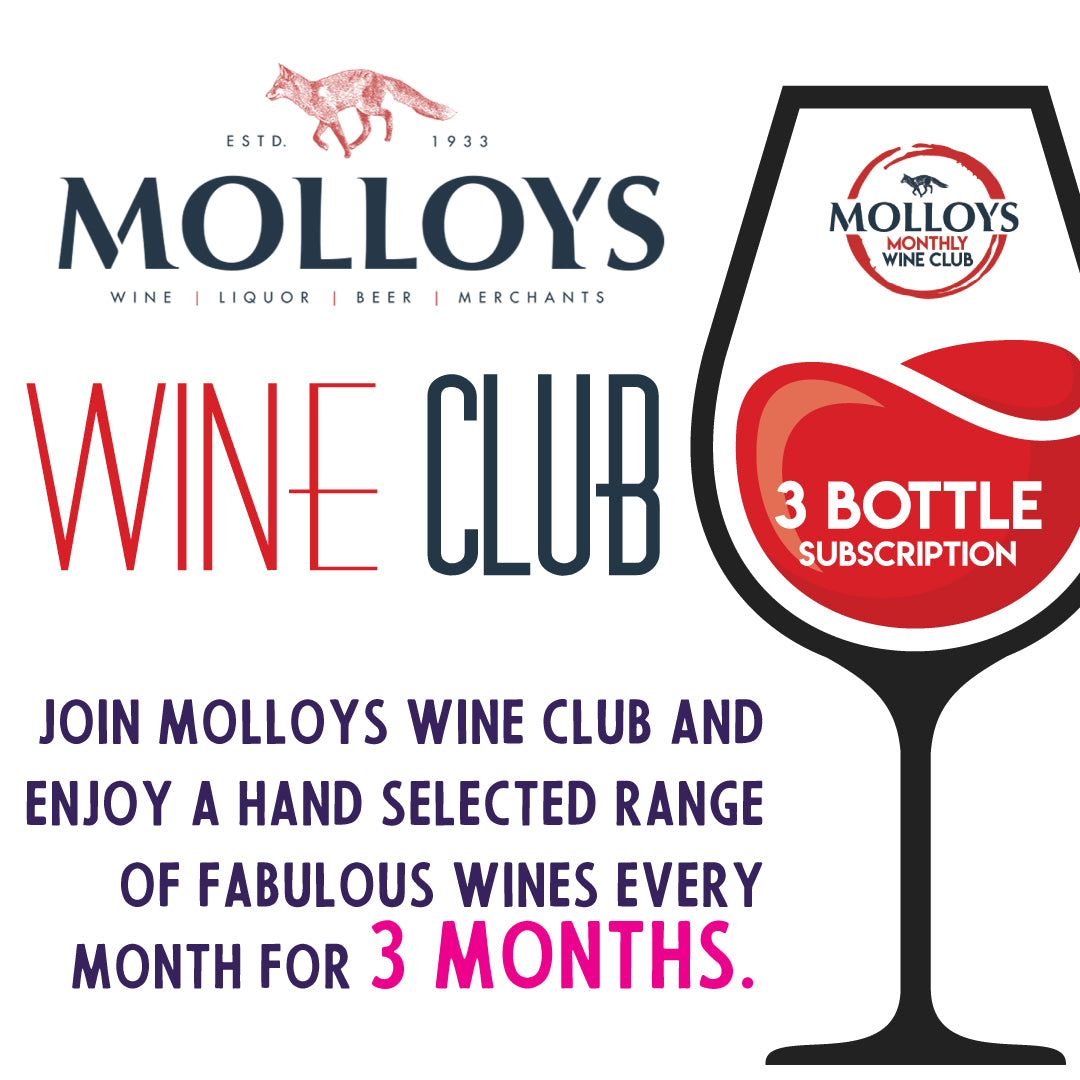Molloys Wine Club - 3 Bottle - 3 Month Subscription