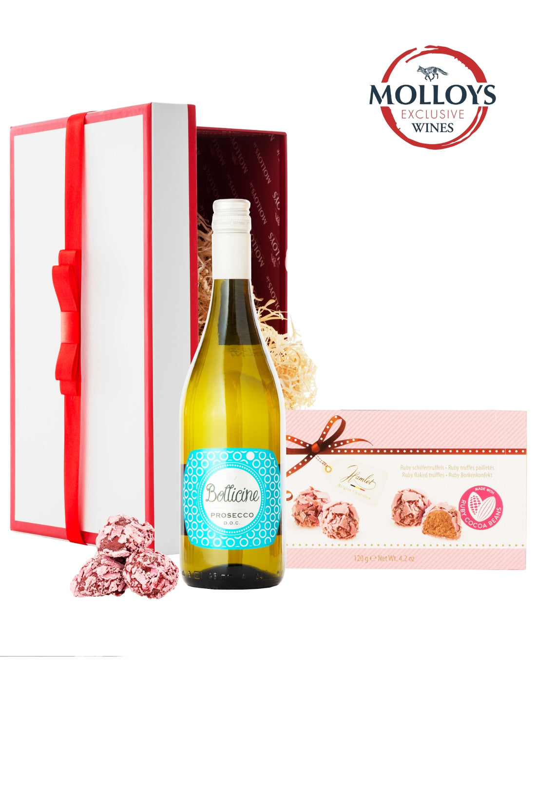 Prosecco &amp; Belgian Truffles Christmas Gift Hamper - Pre-Order