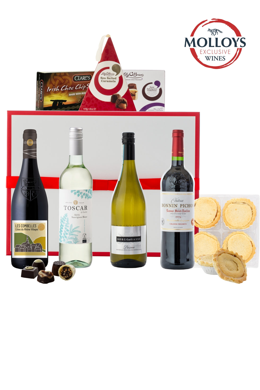 Season’s Greetings Hamper – Wine, Prosecco, Mince Pies & Chocolates - Pre-Order