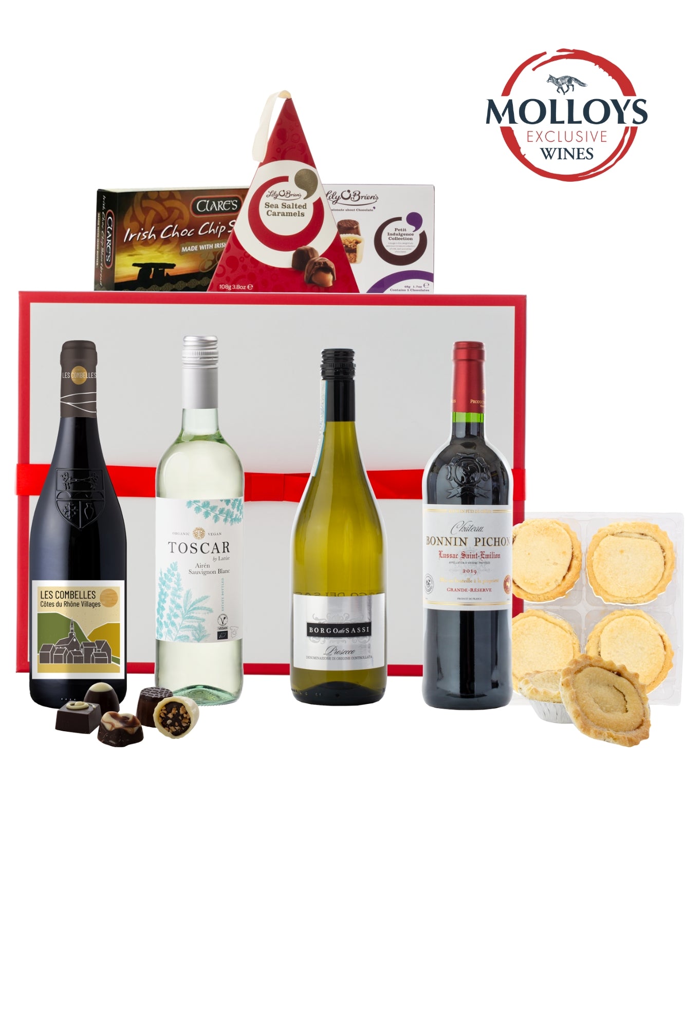 Season’s Greetings Hamper – Wine, Prosecco, Mince Pies &amp; Chocolates - Pre-Order