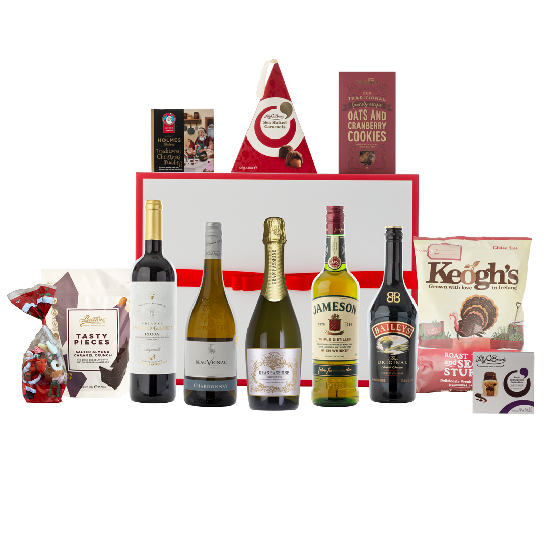 Spirit of Christmas Hamper – Jameson, Baileys, Prosecco, Wine & Gourmet Treats