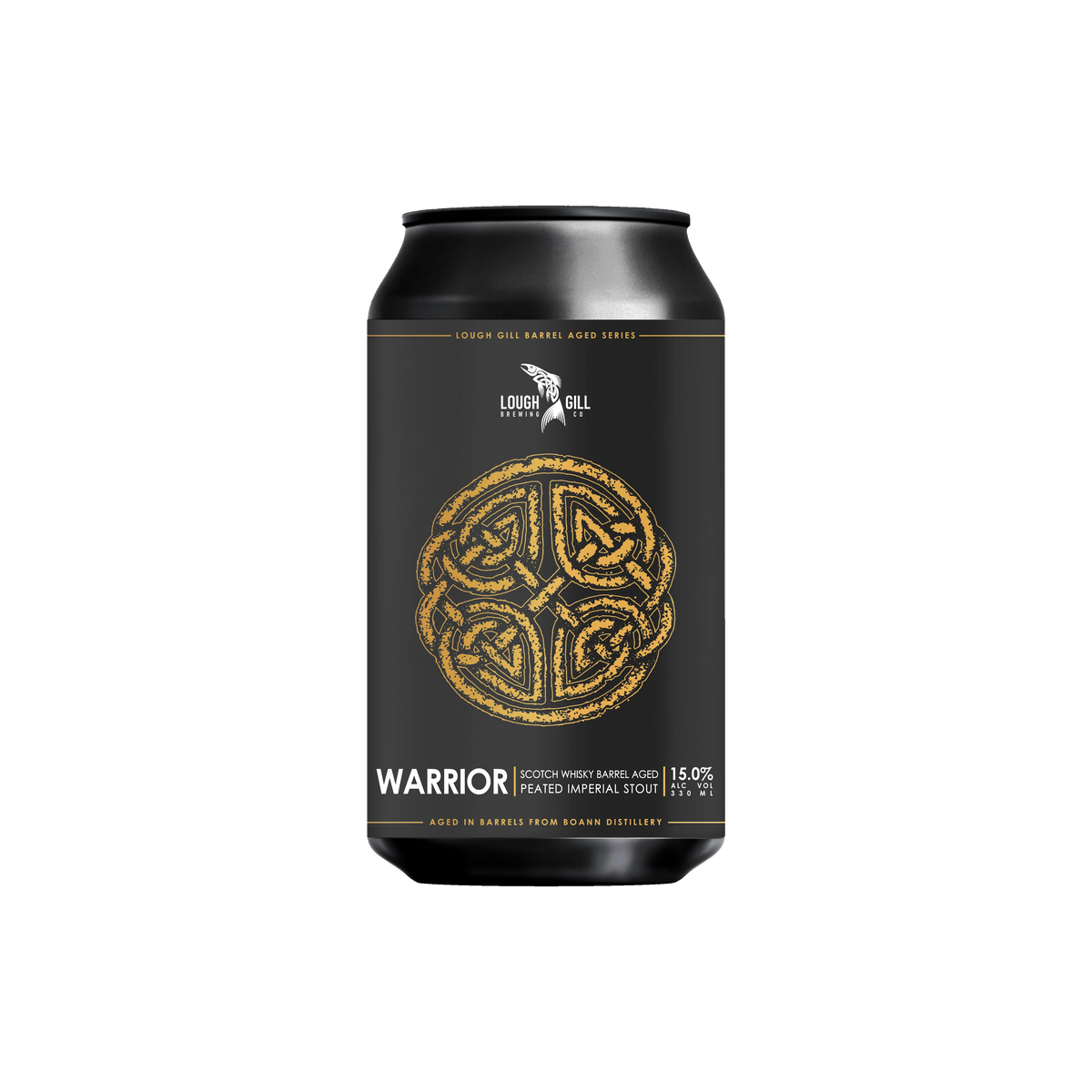 Lough Gill Warrior Scotch Whisky Barrel Aged Peated Imperial Stout 15.4% - 330ml