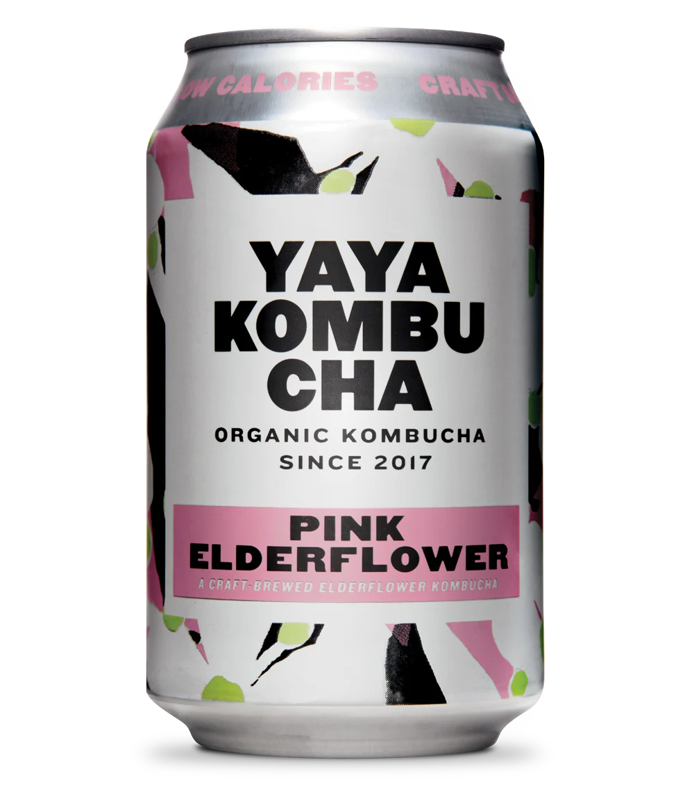 YAYA KOMBUCHA Pink Elderflower 33cl