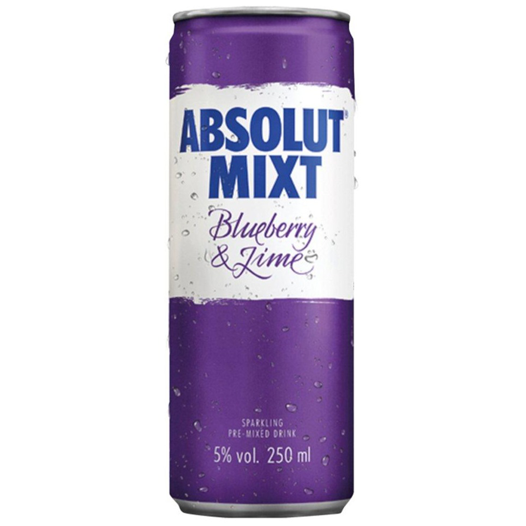 Absolut Mixt Blueberry & Lime 25cl Can