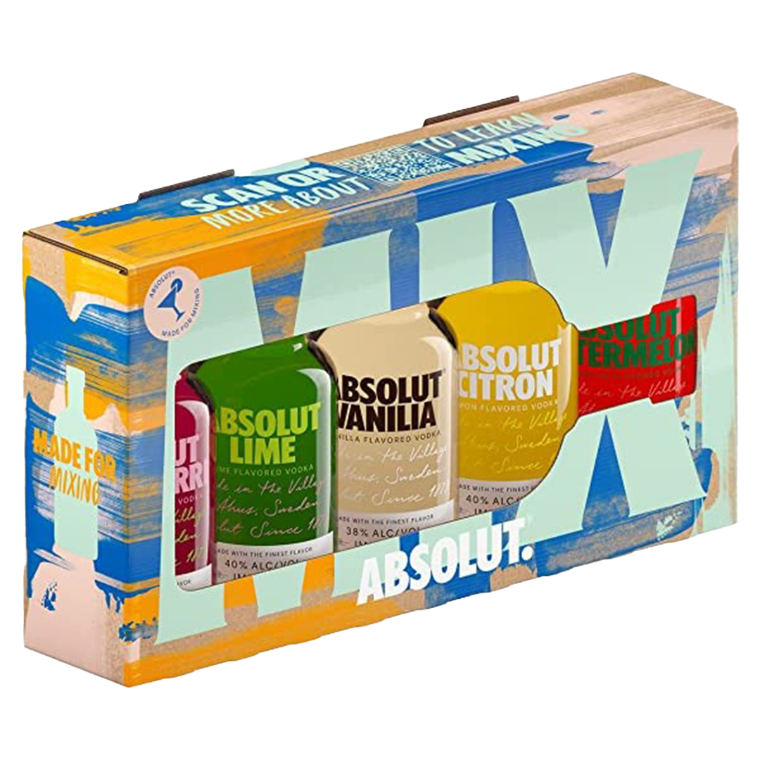 Absolut Miniature Mix 5cl - 5 Pack