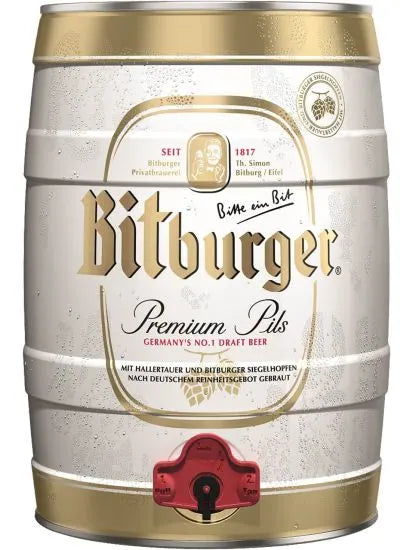 Bitburger 5 Litre Mini Party Keg - Molloys