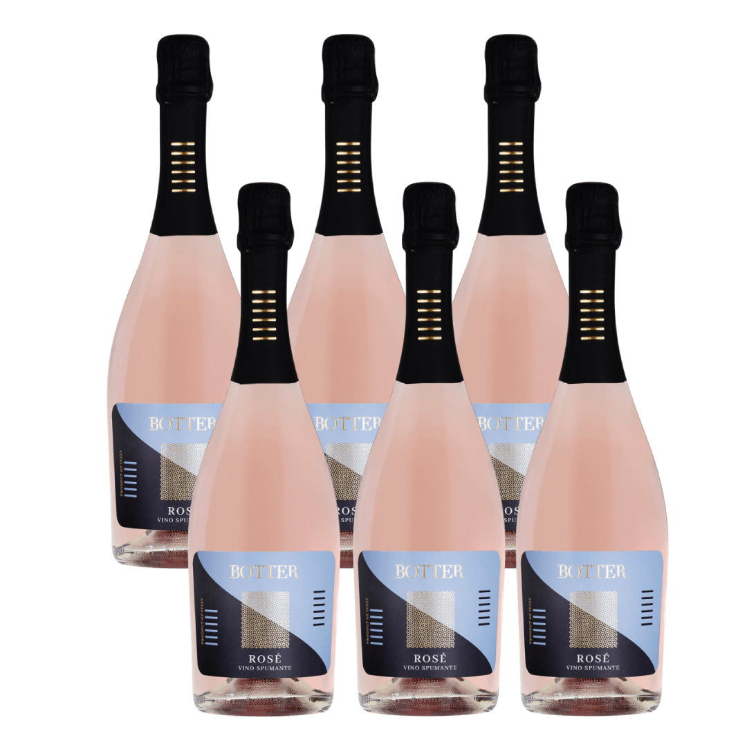 Botter Rose Prosecco Spumante - 6 Bottle Case